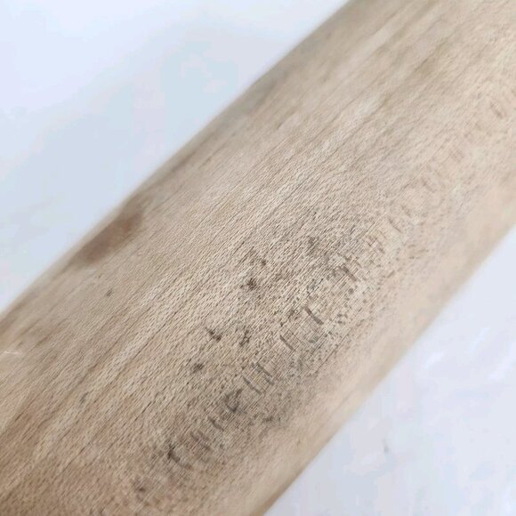Vintage Rolling Pin Solid Wood Rustic Farmhouse Kitchen Decor Cottagecore 16.75" - Picture 7 of 11
